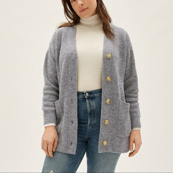 wilfred oversized alpaca cardigan